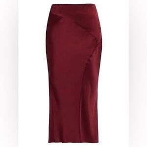Veronica Beard Maroon Skirt